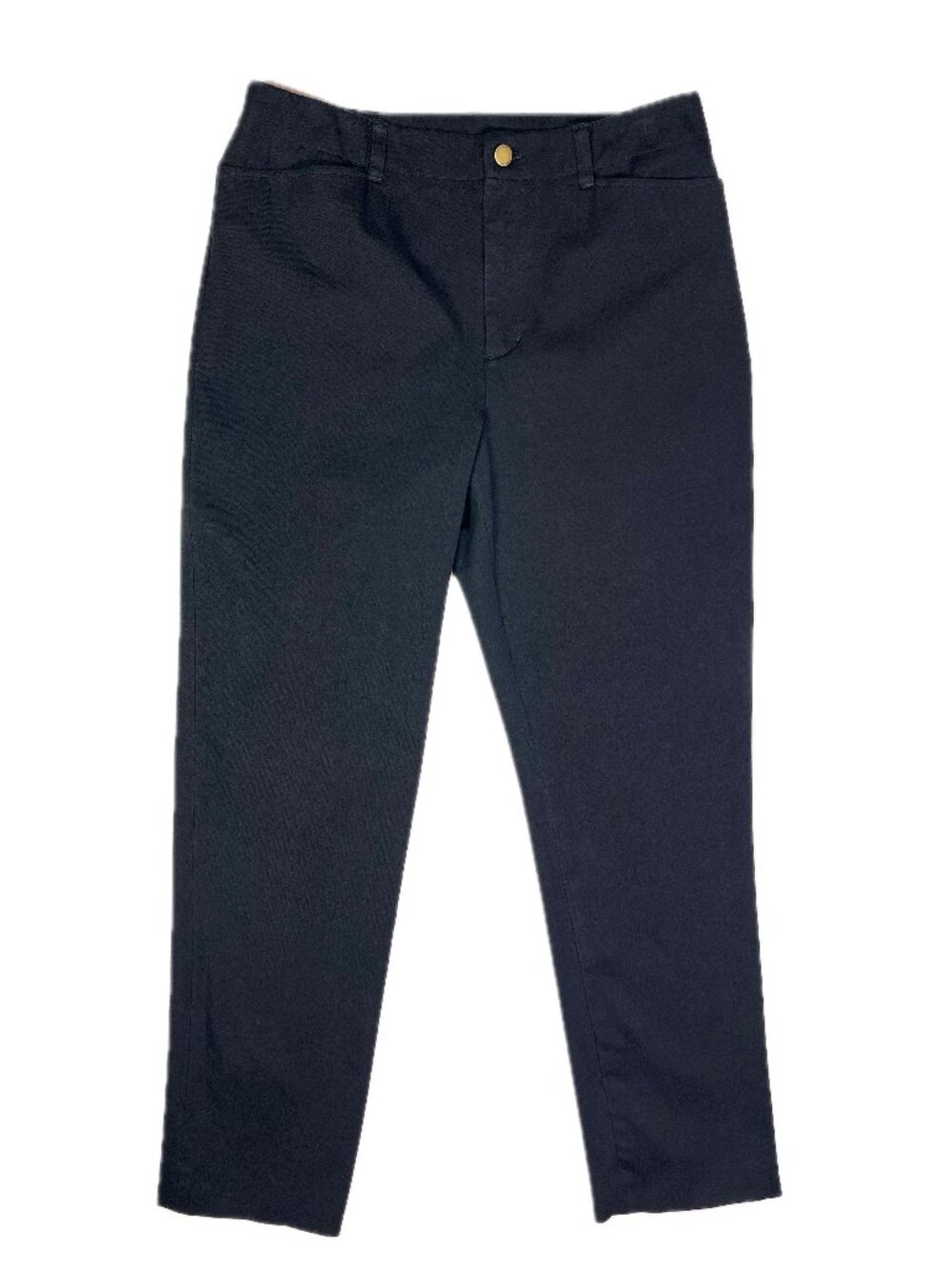 LAUREN Ralph Lauren Size 10 Black Straight Leg Twill Pants